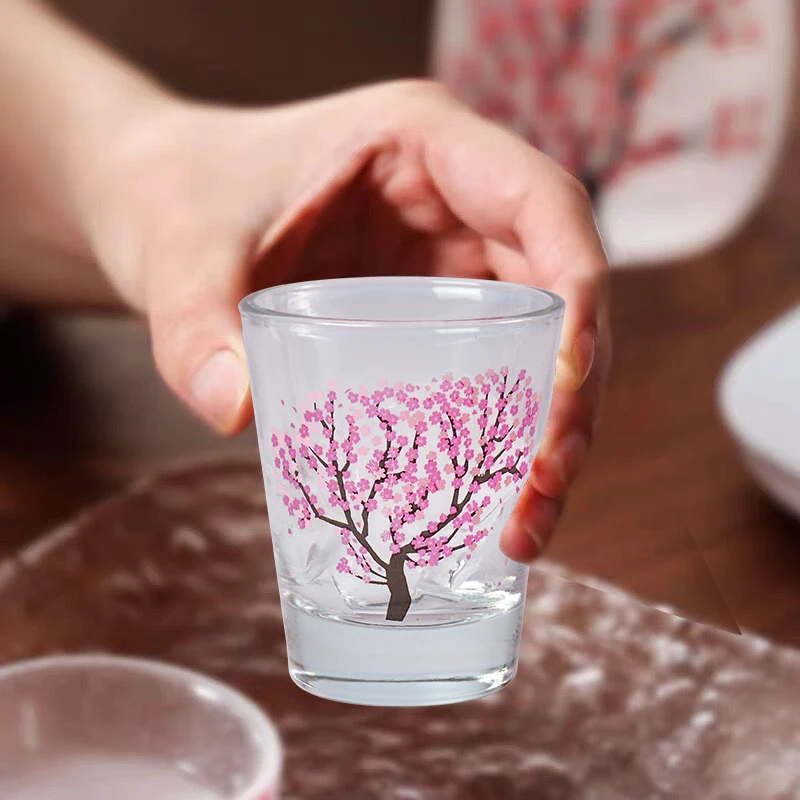 Wholesale Custom Logo 2oz Wine Whiskey Cup Blank Sublimation Espresso Glasses  cold color changing Shot Glass