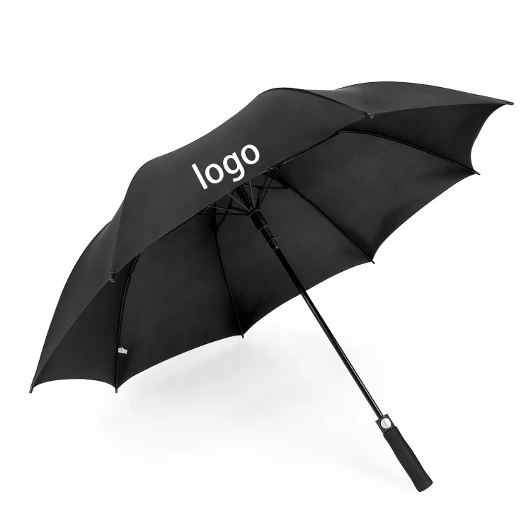 Suppliers Manufacturer Wholesale 30 Inch Large Windproof Logo Prints Big Luxury Promotional Branded Custom Golf Umbrella