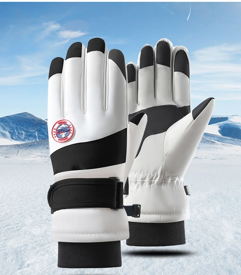 Factory wholesale cross country ski gloves waterproof warm glove touch snowboarding ski gloves