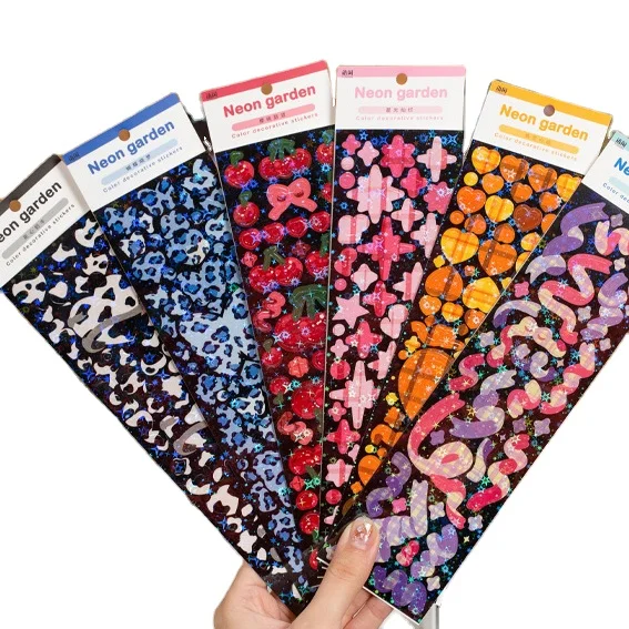 Индивидуальные корейские Мультяшные милые кавайные наклейки креативные стильные декоративные с поцелуями на