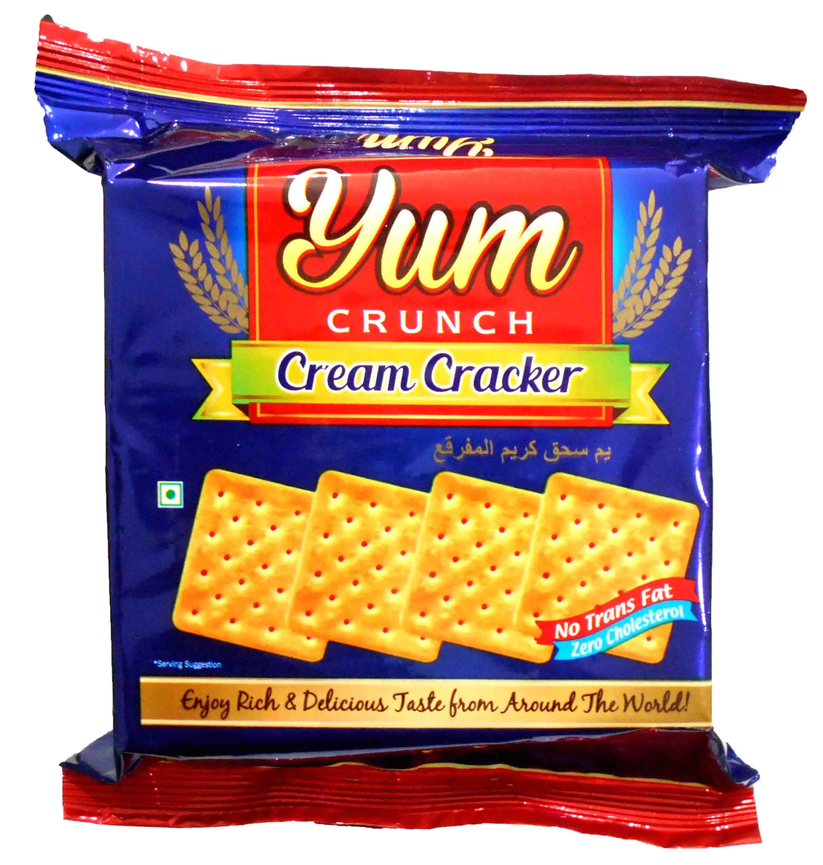 Ням Хрустящие кремовые крекеры 300 г квадратный кремовый крекер хрустящее соленое семейное печенье экономичного размера