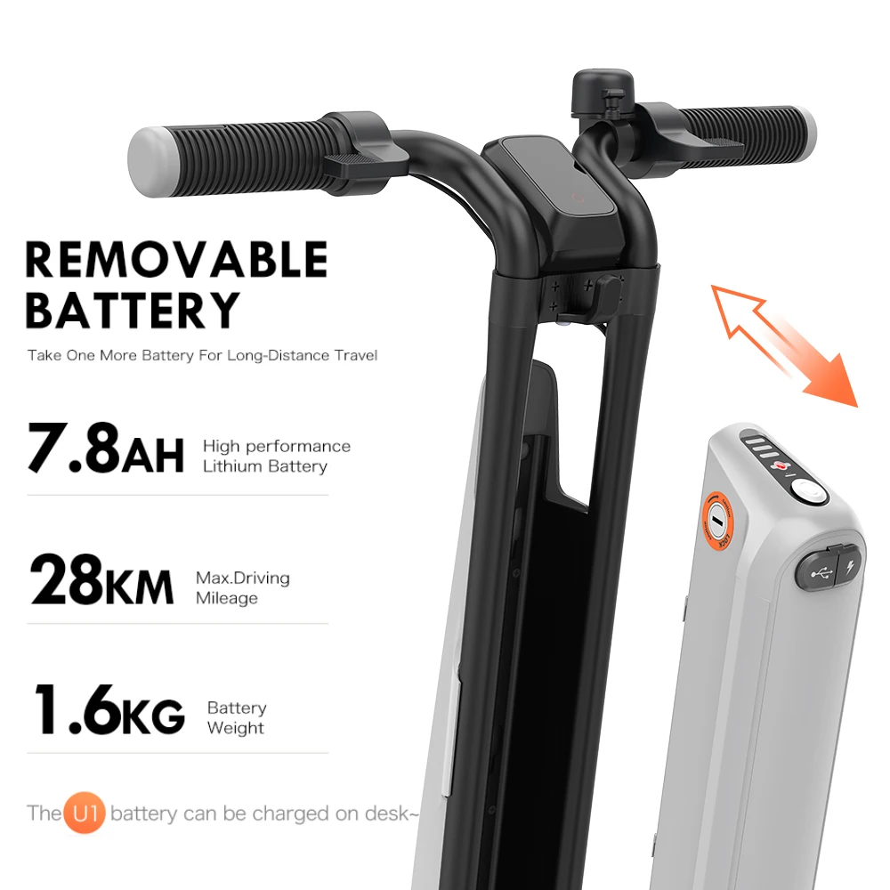 Factory Fashionable Ukaye U1 Electric Scooter Kick Bike Folding Mobility E Scooter 36V 350w Motor Electric Scooter Electronic