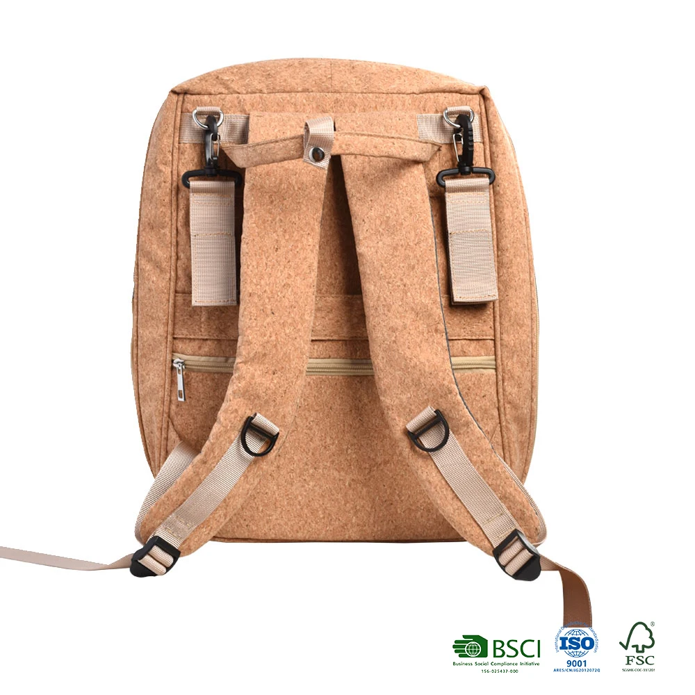 100% Natural Cork Diaper Bag Backpack,Baby Nappy Changing Bags Multifunction Waterproof Travel Back Pack Baby Bed