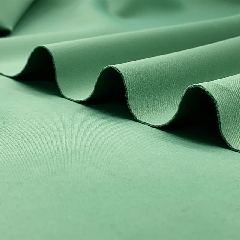 Custom plain dyed recycled Knitted 85 nylon 15 spandex  4 strech fabric for activewear swimwear yoga sportswear