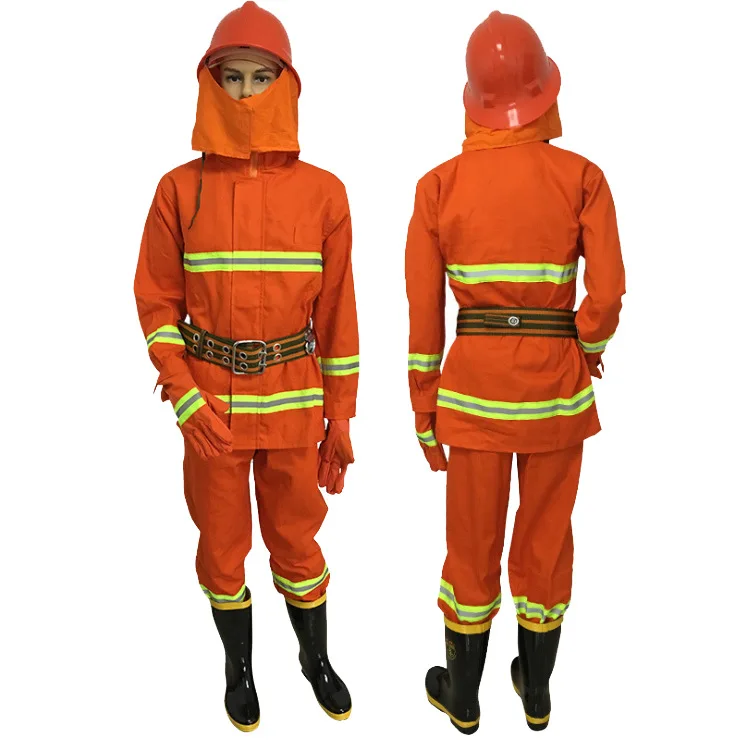 
hot sell equipped with miniature fire station safety helmet Fire fighting training suits for fighter 