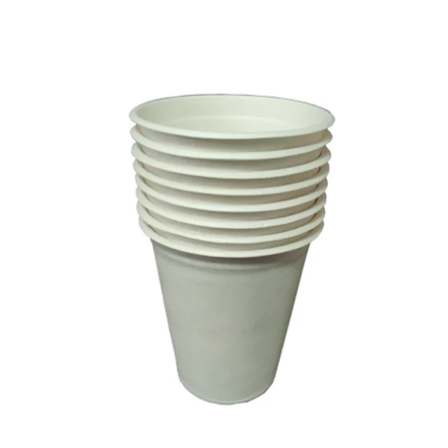 Biodegradable Compostable Sugarcane Bagasse Pulp Coffee Cup with lids