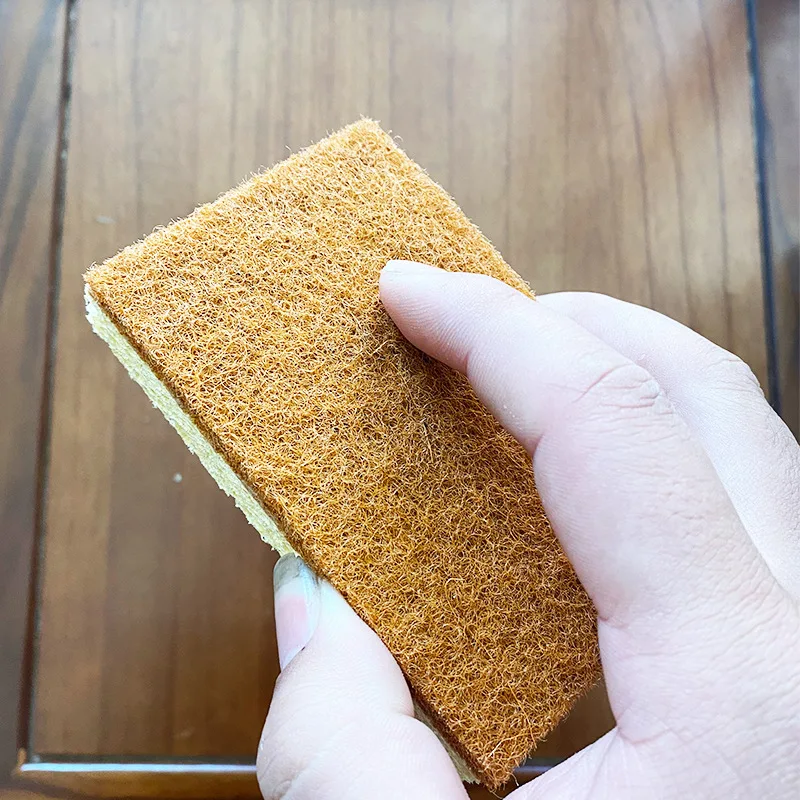 Wood Pulp Sponge Scouring Pad Dishwashing Sponge Pad Absorbing Dish Towel Kitchen Dish Brush Cleaning Tools