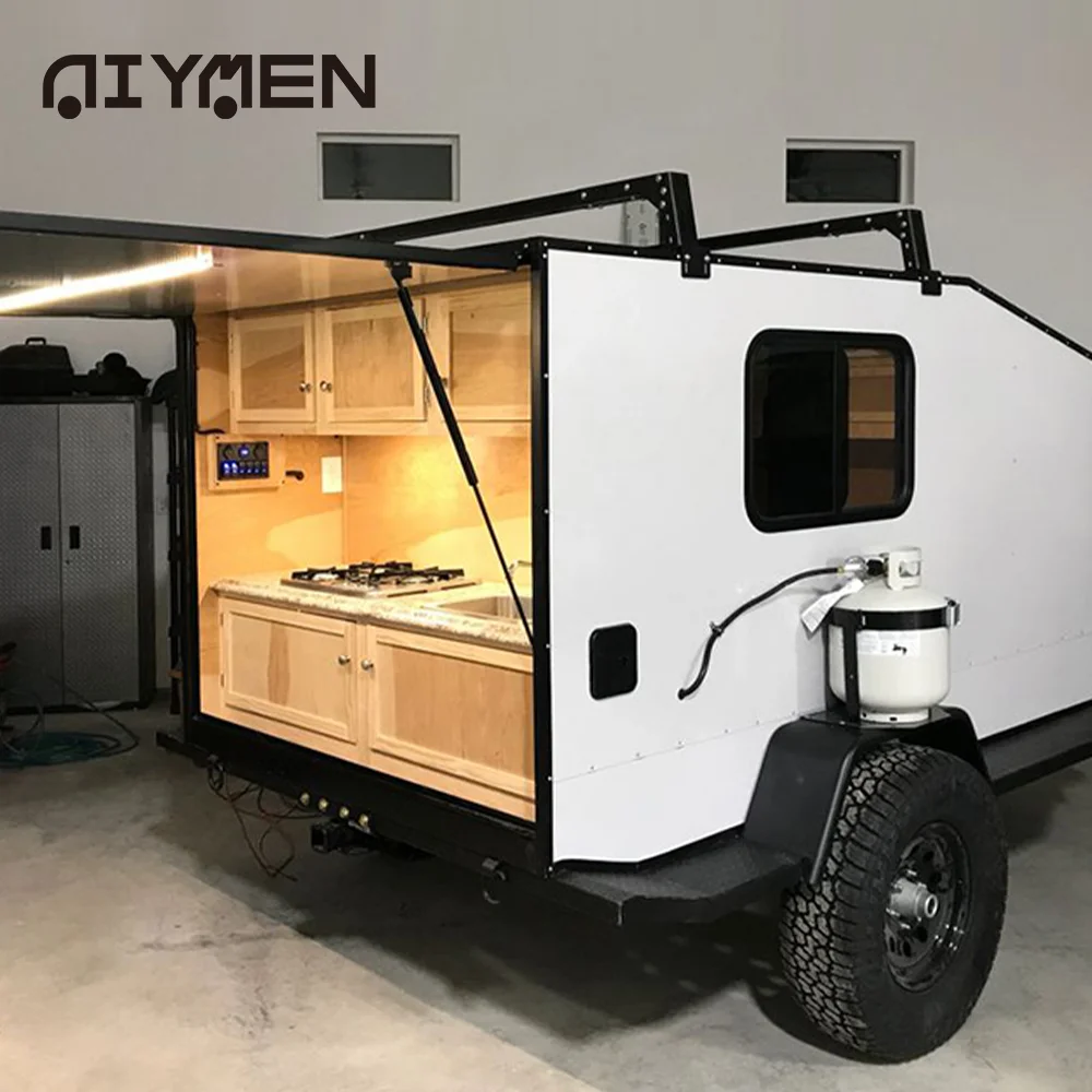 Новинка Китай автофургон RV легкий Сверхлегкий мини 4x4 внедорожный прицеп с системой отопления для продажи