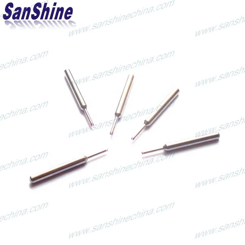 Ruby tipped coil winding nozzle