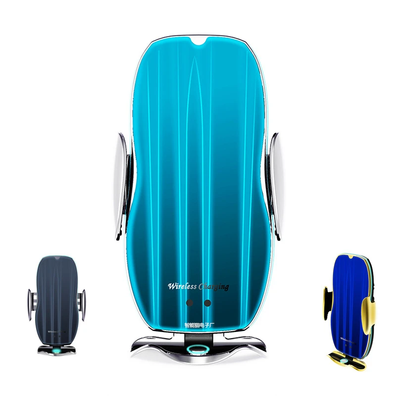 New H8 Car wireless charging mobile phone holder 15W fast charging auto- induction or wireless magnetic induction car charger
