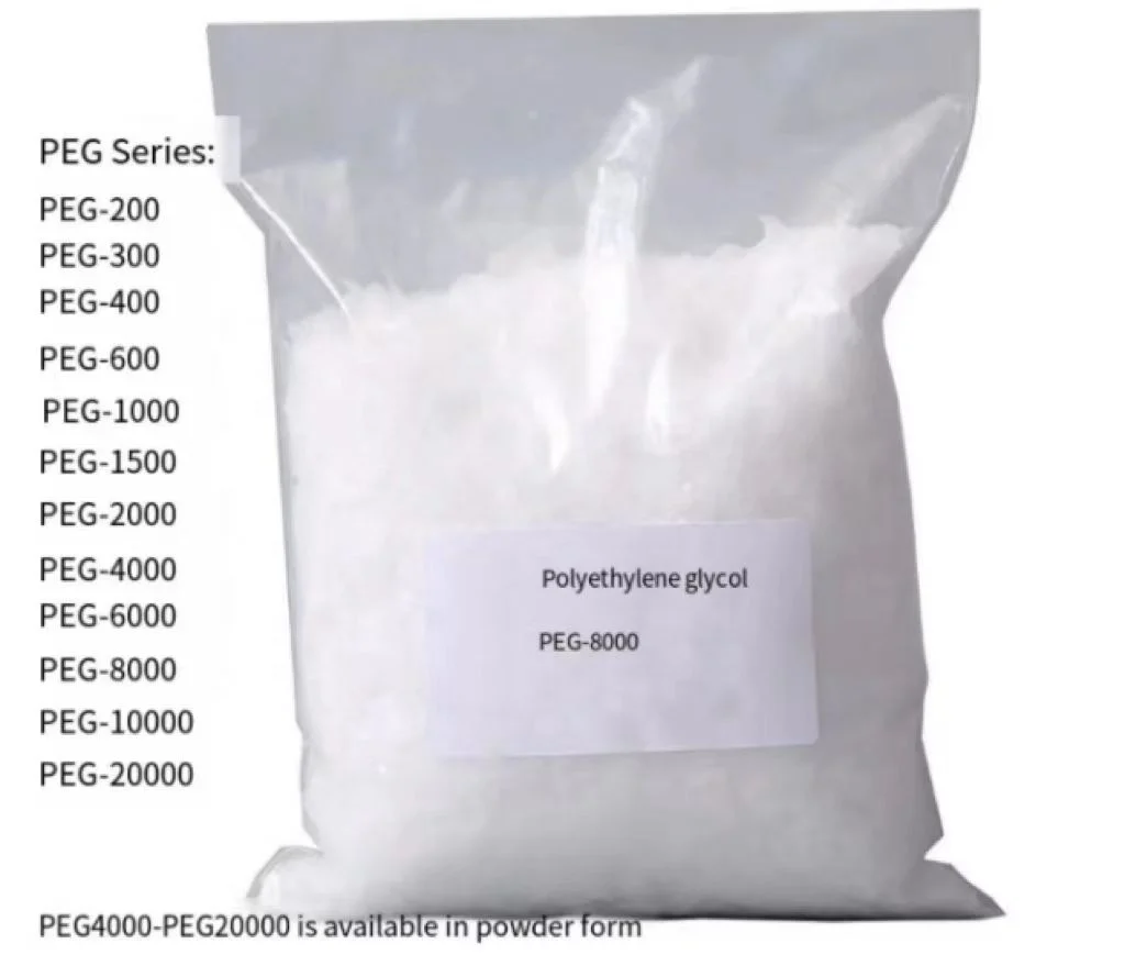 PEG 400 800 1000 6000 8000   CAS 25322-68-3  Manufacture price Polyethylene Glycol