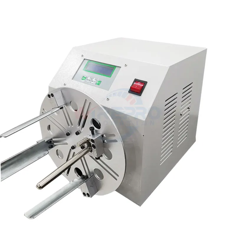 HB-W25 Small size power cord  automatic wire and tube coiling tying machine winding machine