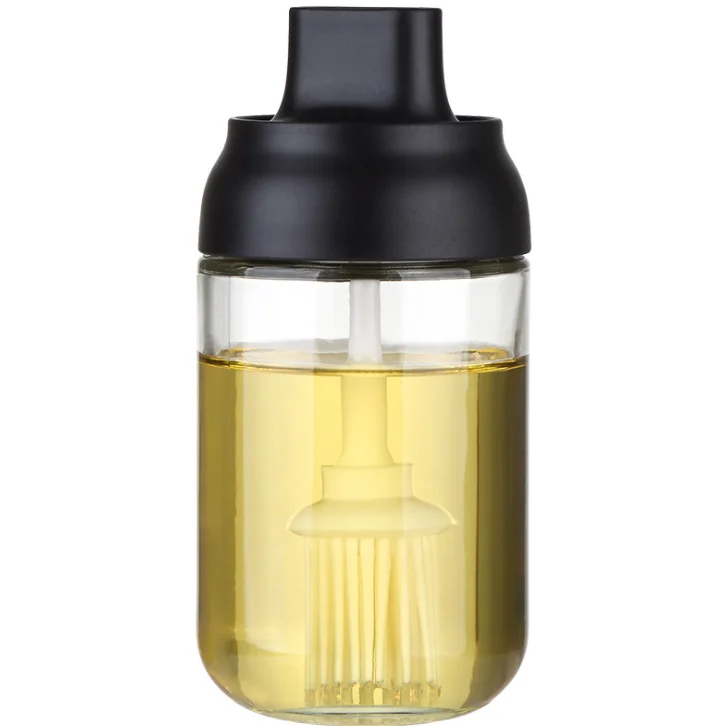 Food storage butter peanut condiments basting brush glass bottle Salt and shaker chili pepper set of cruet muddler honey use