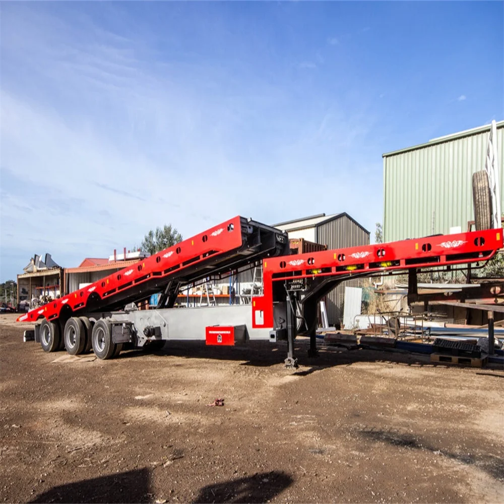 BERKLEY Heavy Duty Chassis Low Bed Step Deck Trailer AU Slide Standard Lowbed Semi Trailer Hydraulic Tilting Drop Deck Trailer