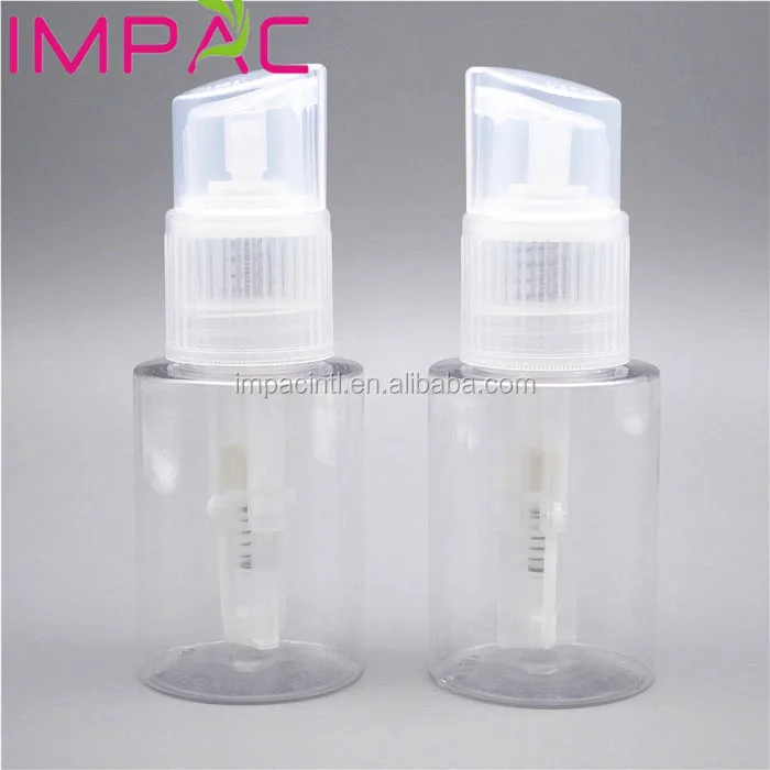 Plastic round 120ml powder spray bottle pump for body care powder talcum