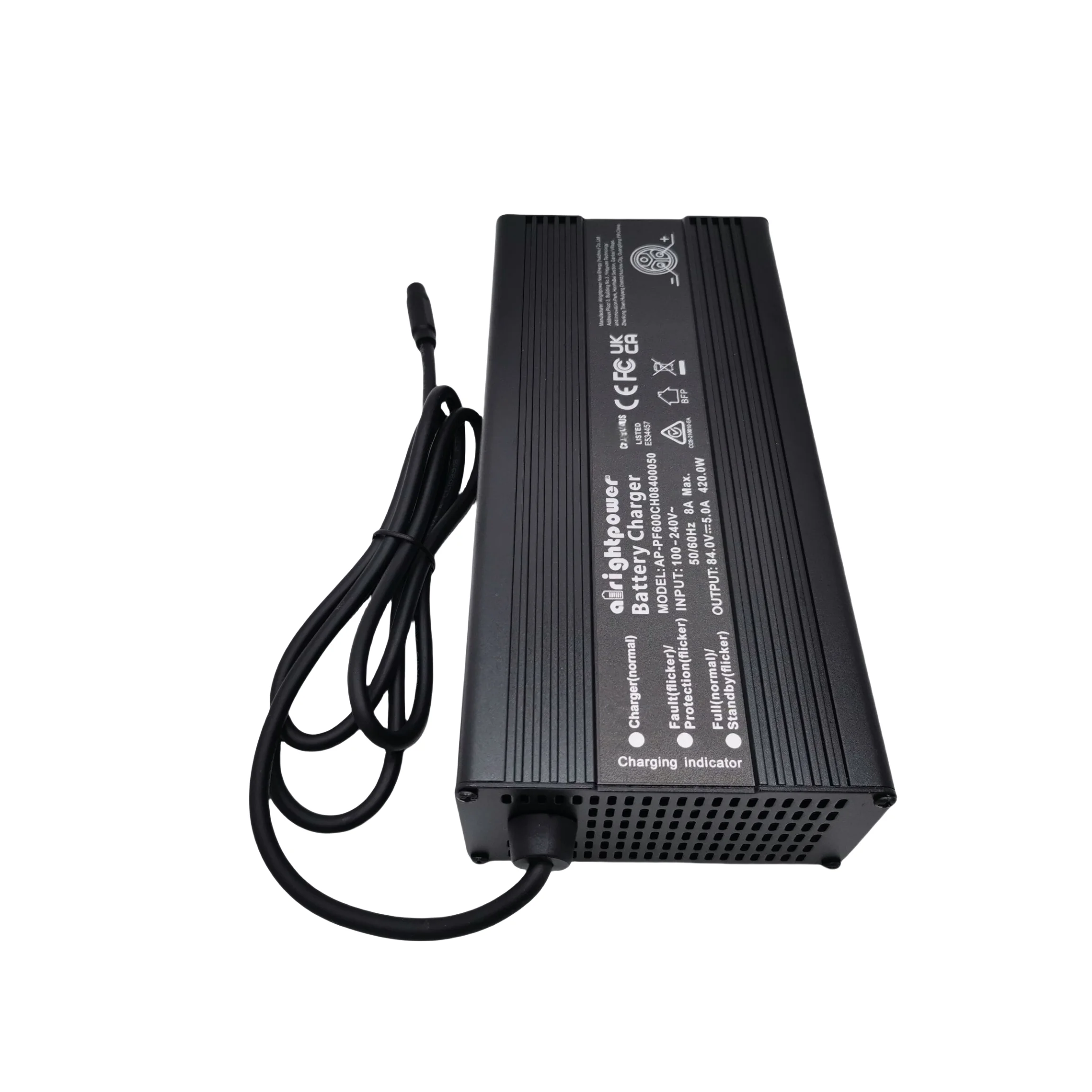 84V 5.0A Original Charger for INMOTION RS Electric Scooter 84V 5A Fast Charger Max 8A 420.0W 3-Pin Charger Spare Parts