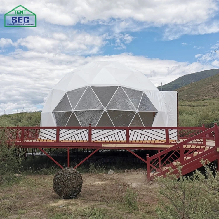 ПВХ отель роскошный Glamping Гео большой открытый купол