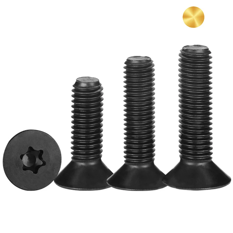 Class 12.9 black oxide carbon steel DIN 7991 Torx Socket Head Countersunk Socket Bolt M8x35