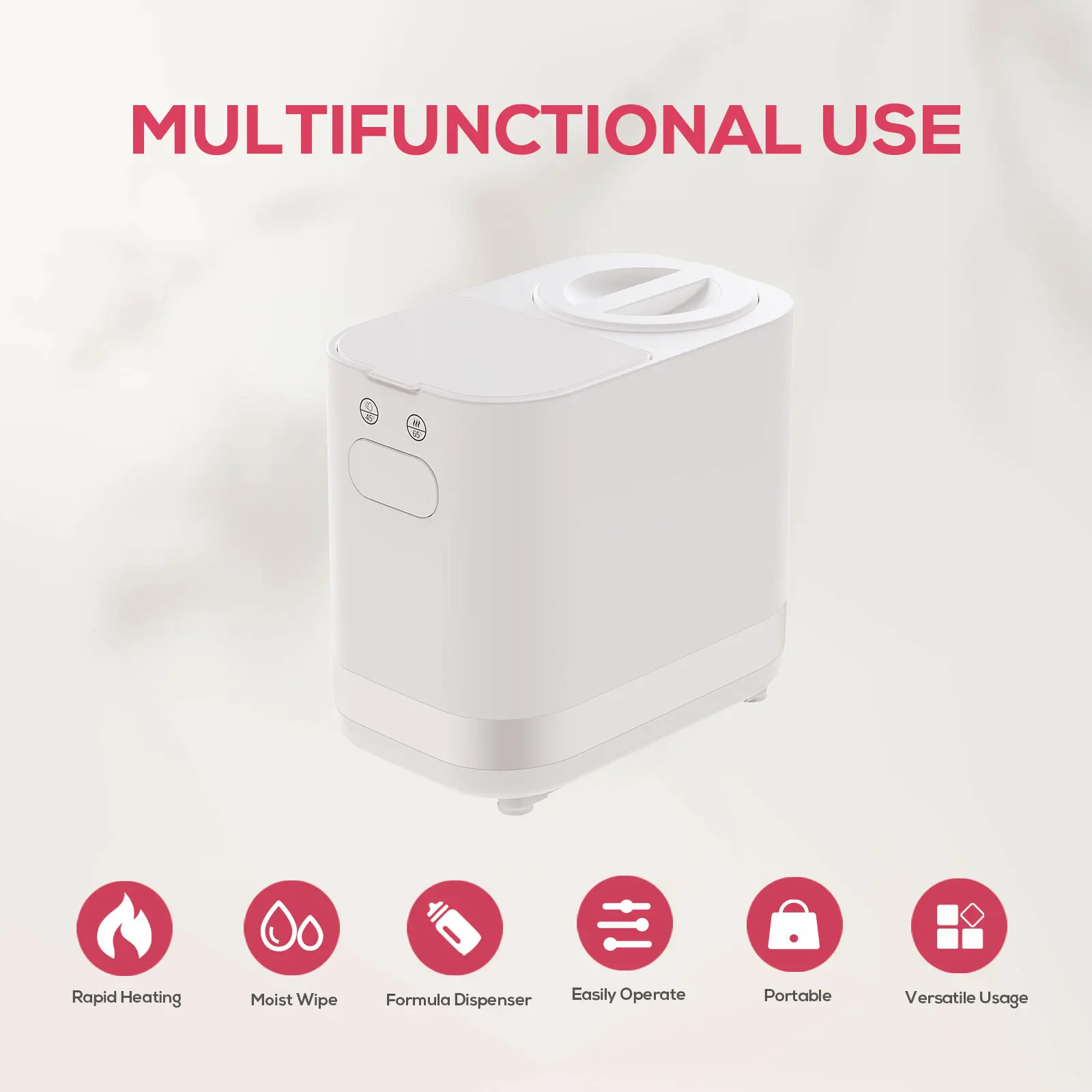 Portable Wet Wipes Warmer Baby Wipe Warmer Compressed Wipes Towel heating baby milk formula dispenser Electric Wet Towel Heater