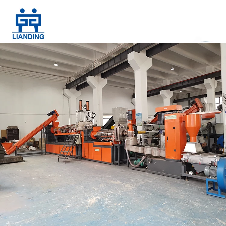 Plastic Recycling Granulator Machine for Waste Film Bags Pellet Making Pelletizing Line