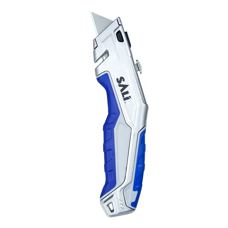 SALI Free Changing CK5 Blade Aluminum Alloy Body TPR Handle Multifunctional 60mm Retractable Utility Knife