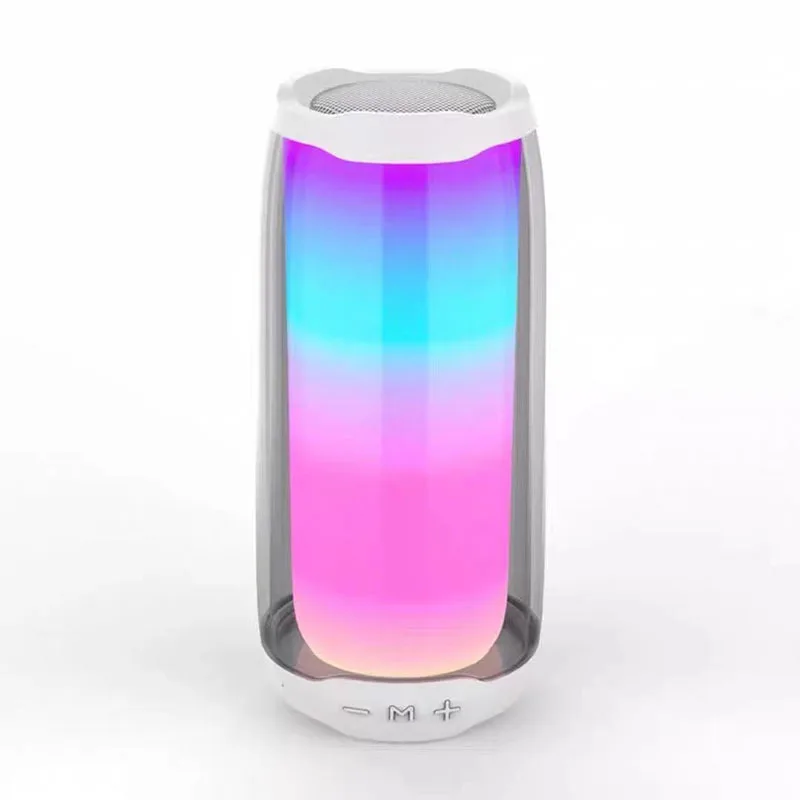 Portable Deep Bass Colorful  Speakers Pulse 4 360 Degrees Led Lights Powerful Sound BT5.0 Wireless Speaker