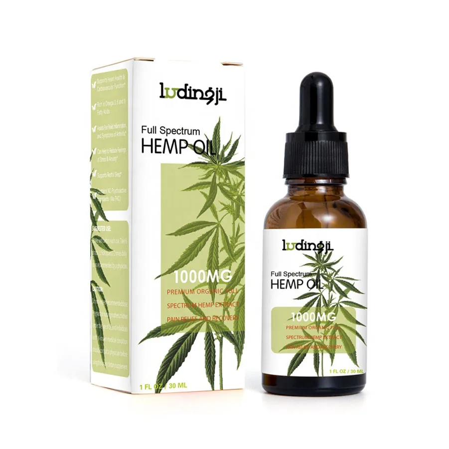 
Amazon hot selling Premium hemp extract 100% Natural herbal formula OEM organic hemp oil 