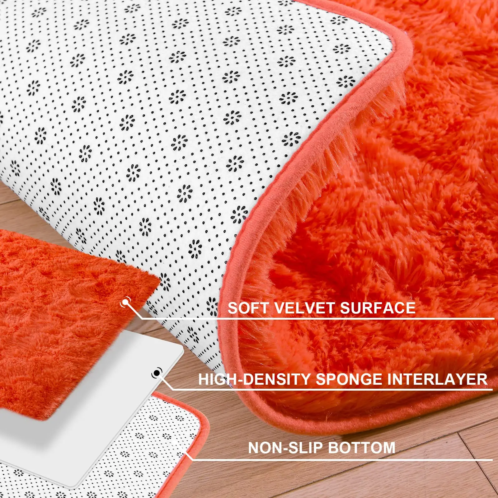 3 x 5 Feet Orange Red-05