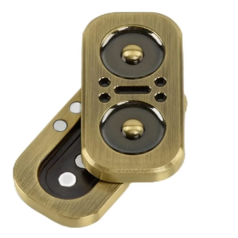 custom push card fidget Adults EDC finger Fidget slider Magnetic metal Owl Fidget Toy