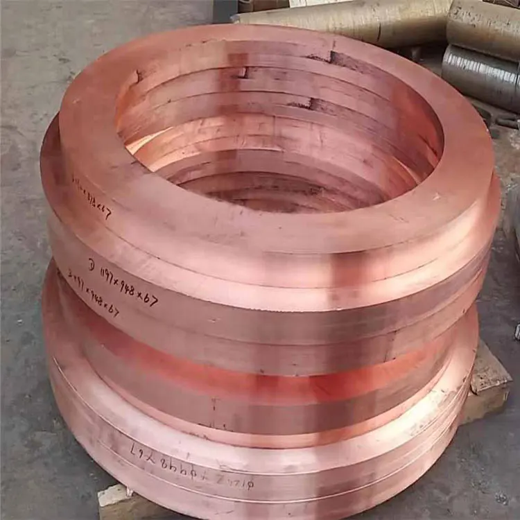 Red Punched Ring Washer Metal Round Copper Gasket
