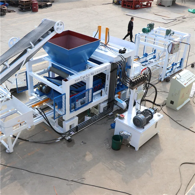 QT10-15 Китай мини PLC гидравлический цементный бетонный полый блок формовочная машина для полого твердого асфальтоукладчика