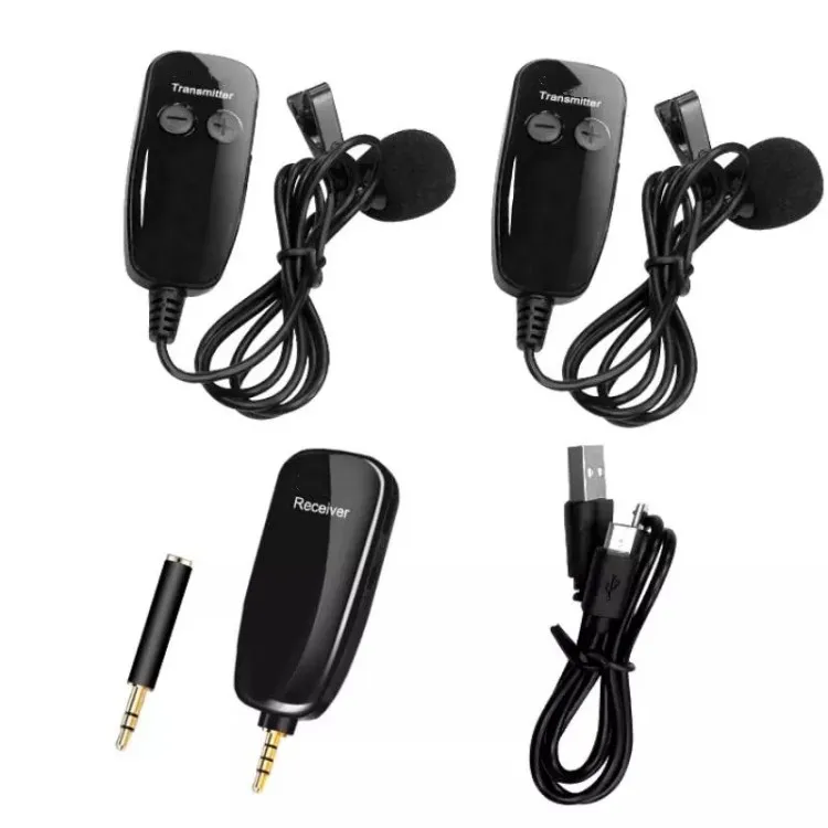 Best Dual Wireless Microphone Lavalier Uhf Wireless Microphone For Android Phone