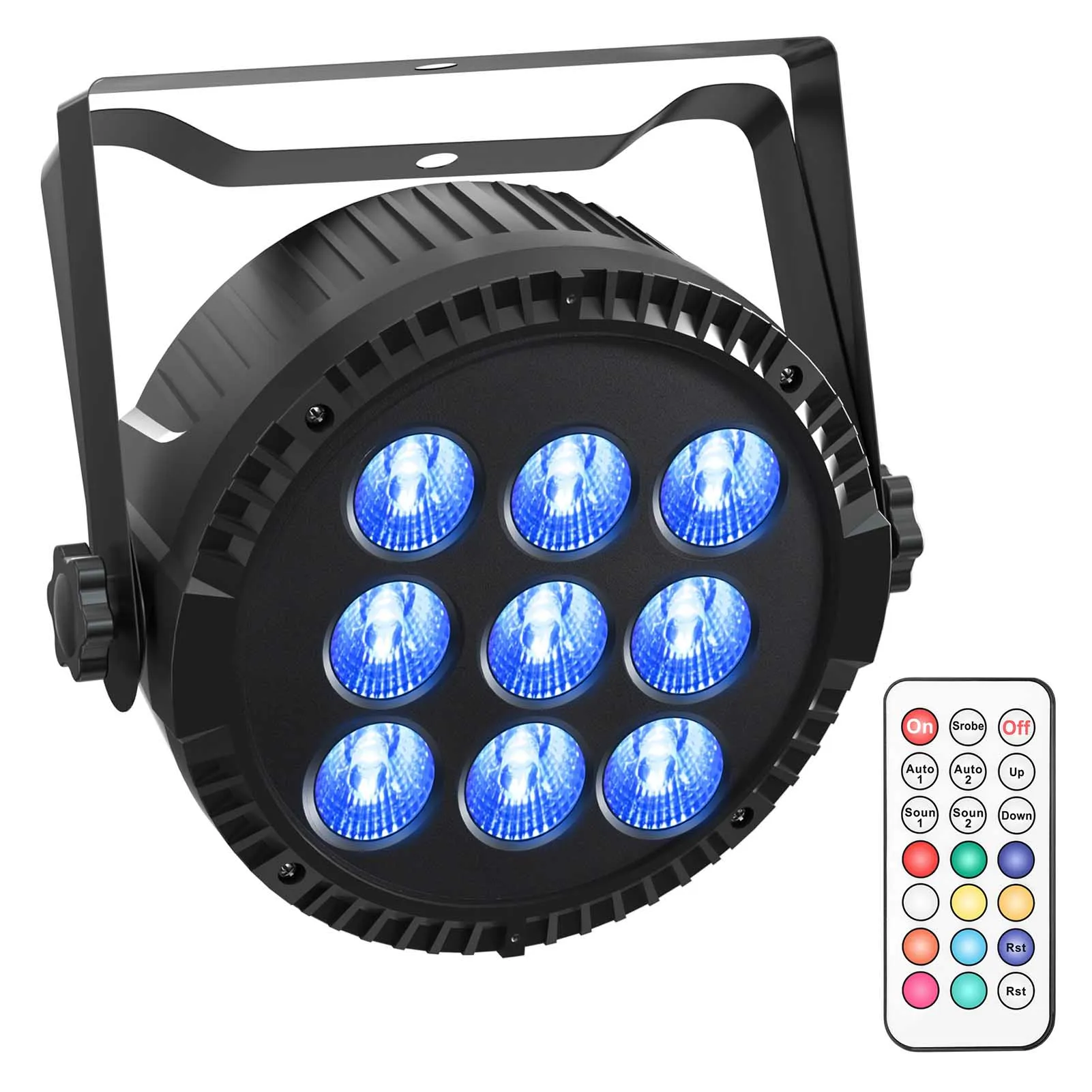 Банки Dmx512 с управлением мощностью 54 Вт сценическое освещение лампа для дискотеки диджея бара клуба ночного концерта Par ОСВЕЩЕНИЕ Dmx дистанционным