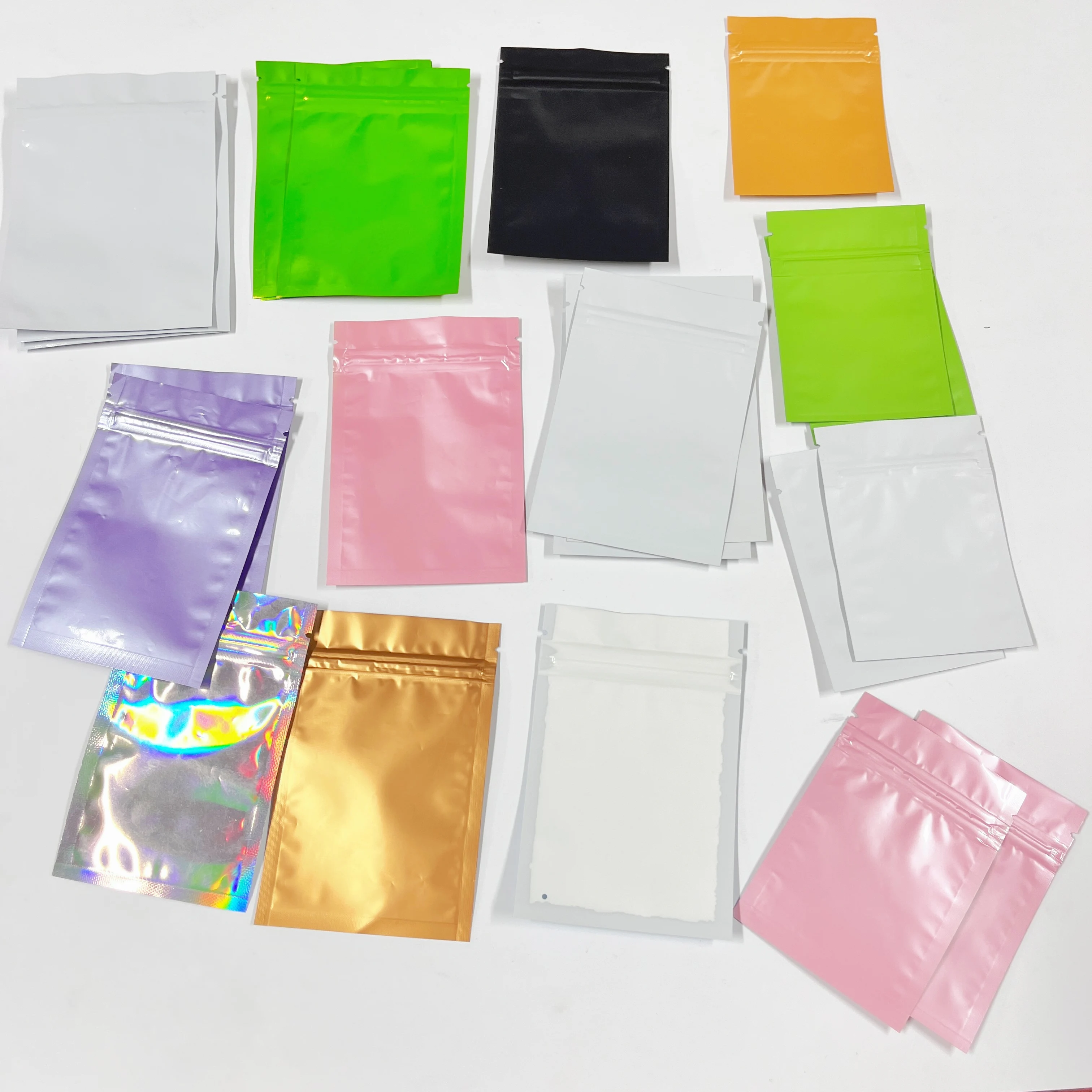 Biodegradable packaging hologram zip lock plastic bag for tablets