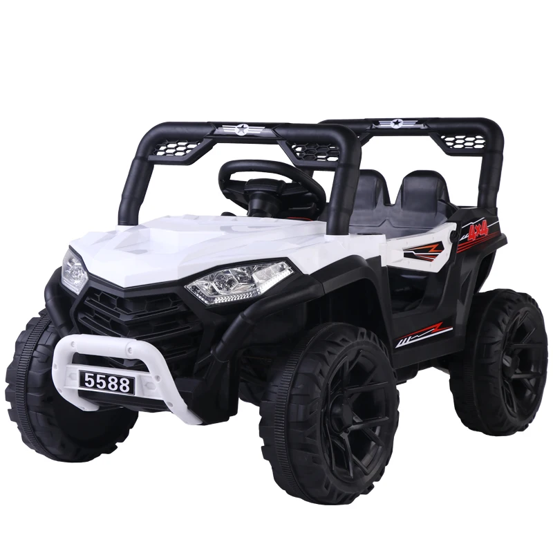 2024 Newest Bike Toy Bike Rack 2.4G R/C Kids Battery Ride on 4X4 Jeep Electric Car For Kids