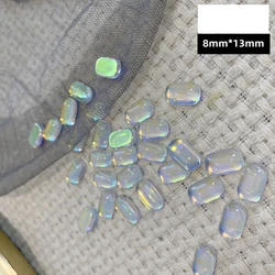 Dongzhou Ice Cubes Mixed Size Glass Crystal Stone Flat Back Rhinestones For DIY Nail Bags Art Crafts