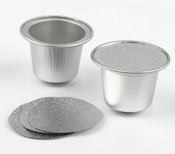 espresso Compatible Empty aluminum foil nespresso coffee capsule empty pods