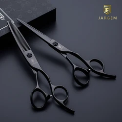 Black coated hairdressing scissors top selling 6.0 inch hair scissors set
