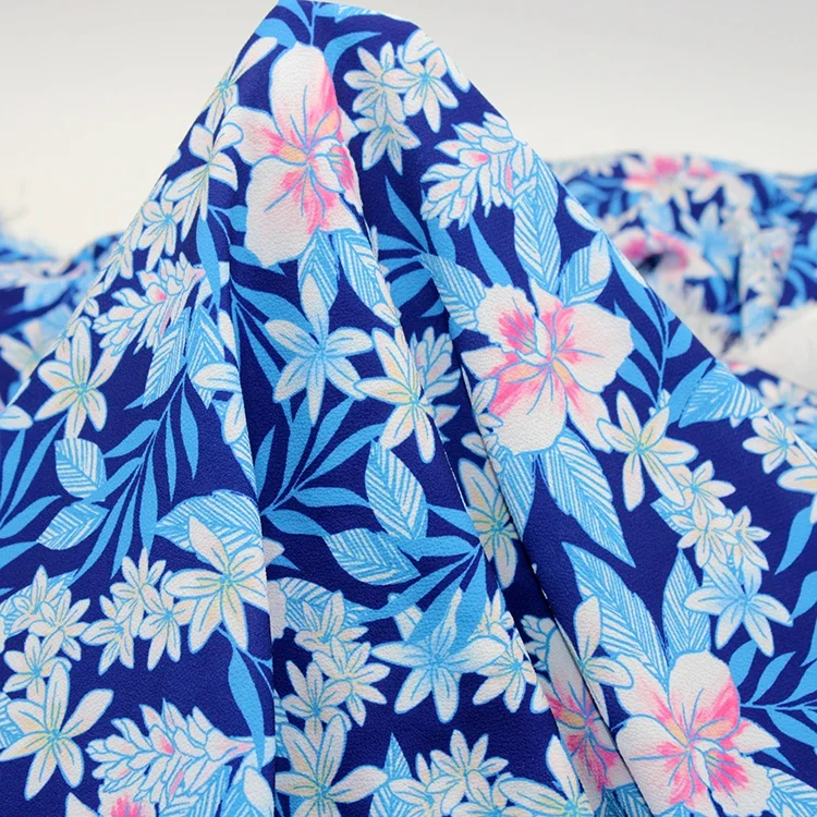 
high end type Paris pearl polyester bubble chiffon fabric material for women dress and other clothing 