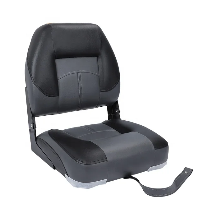 Premium Low Back Folding Chairs Aluminum Bass Boat Accessories Marine Suppliers Captain Seat Fishing Boat Seats