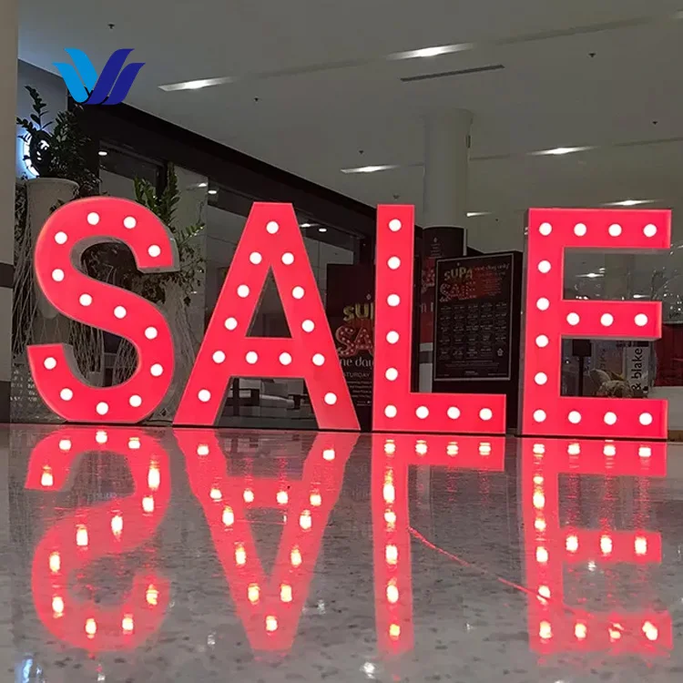 HONGSEN sign Led Marquee letter Metal Light number Large Light Up Alphabet Letters diy number led light For wedding