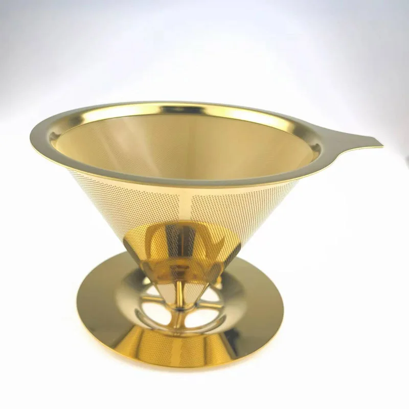 Reusable Copper Coffee cone Filter