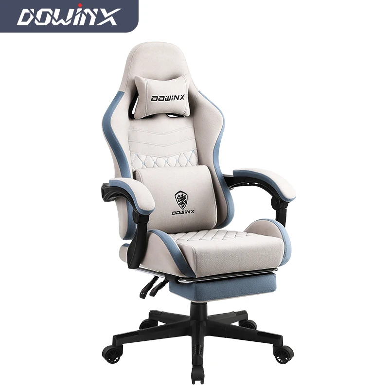 Dowinx Sillas Gamer with Speakers Computer Chair with Footrest High Back Ergonomic Reclining Gaming Chair with Linkage Armrests