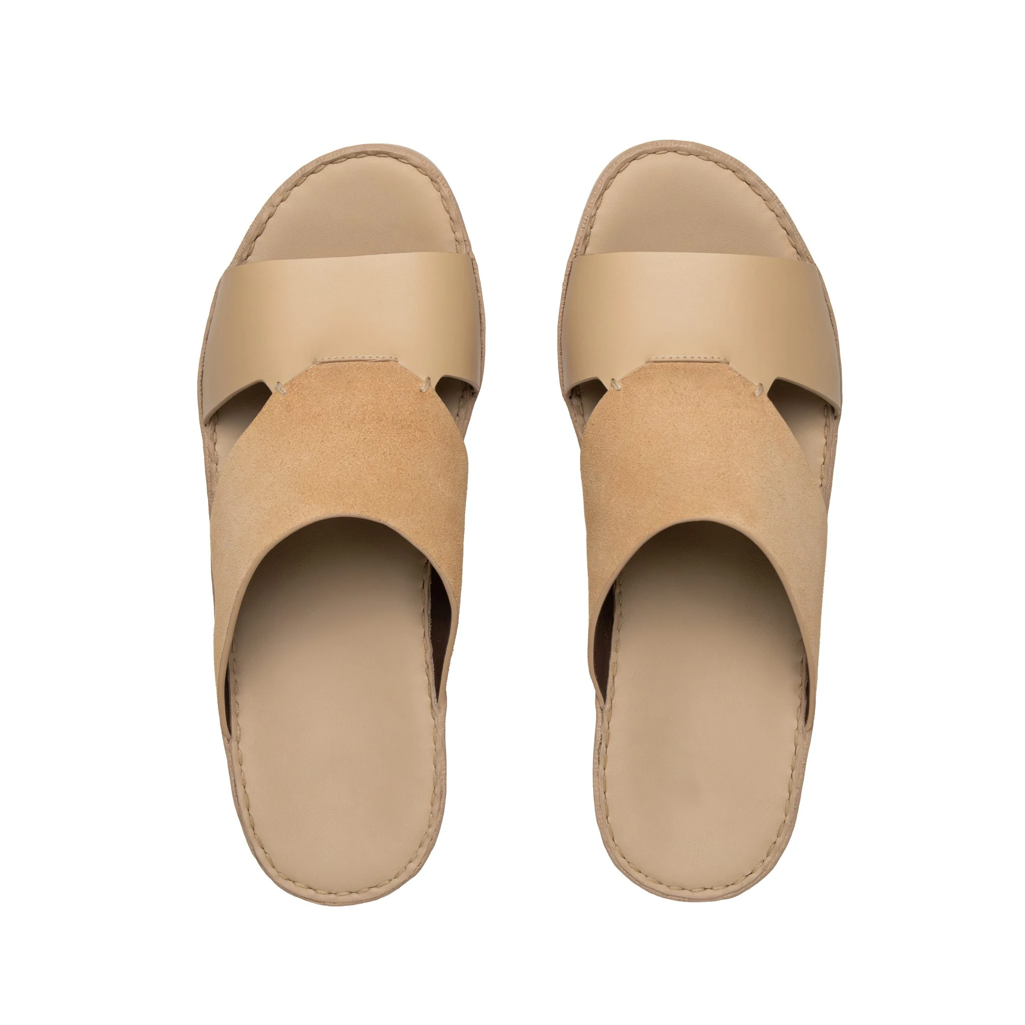 SHIKOL arabic sandals mens genuine leather comfort breathable slides high quality handmade platform custom man arabic sandals