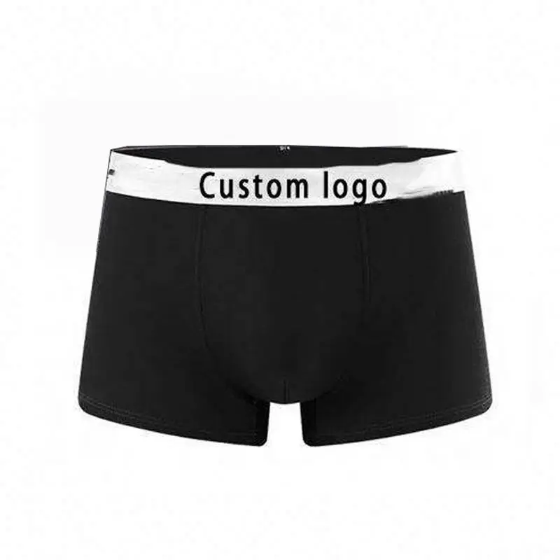 Ecogarment Custom Logo Underwear For Man Classical Bamboo Cotton Boxer Shorts Male Basics Boxer Briefs
