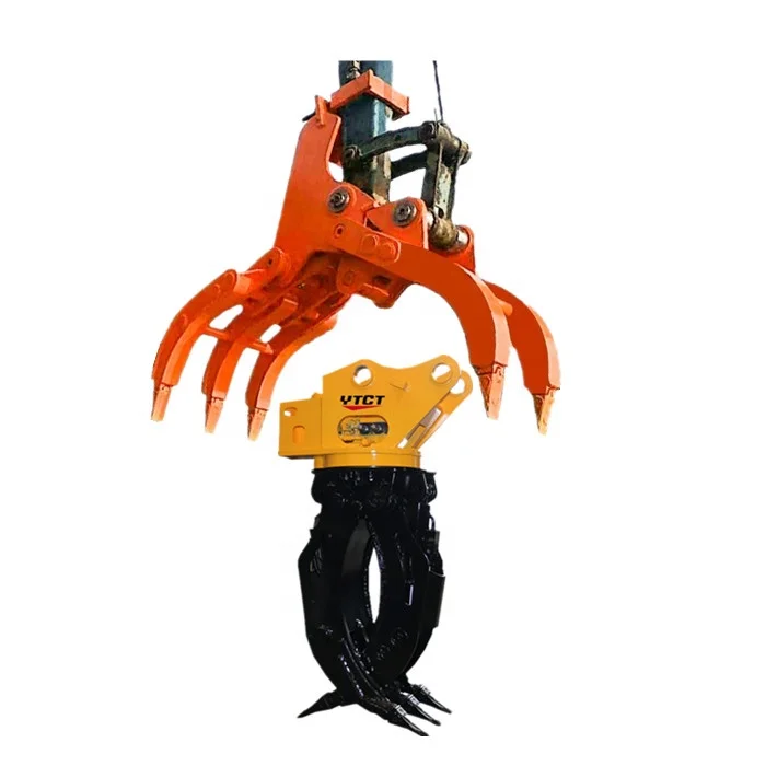 mechanical wood grapple 20t excavator hydraulic grapple