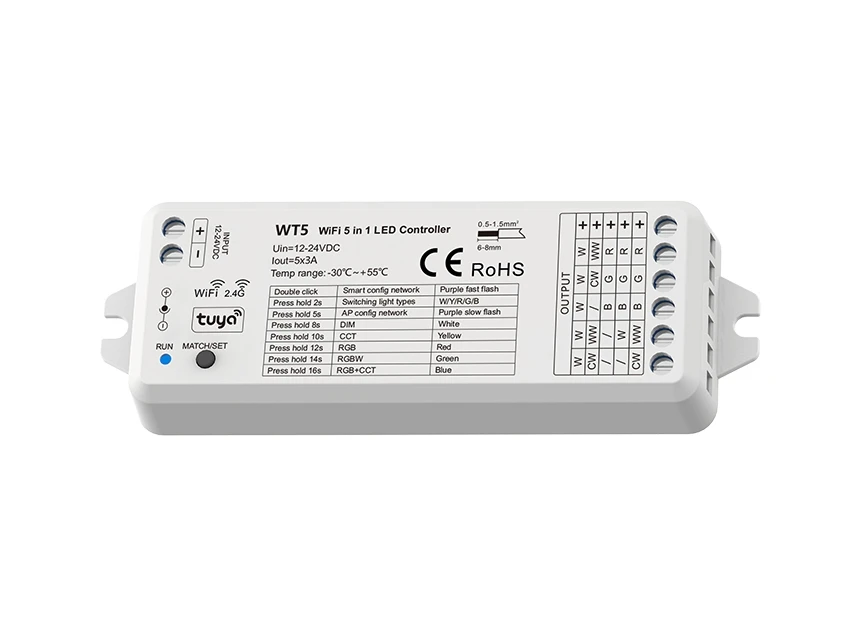 coxo wireless rf dimmer remote channel control cct rgb cob led lights strips tuya wifi controller dc12v 24v