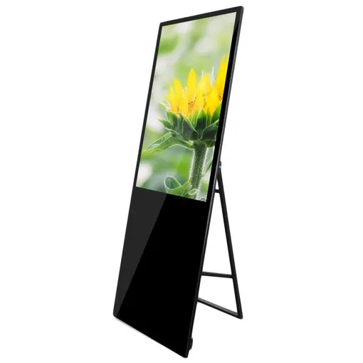 Floor Stand LED Poster USB WIFI LED Mirror Screen P2.5 Video Display Advertising HD Digital Display For Store
