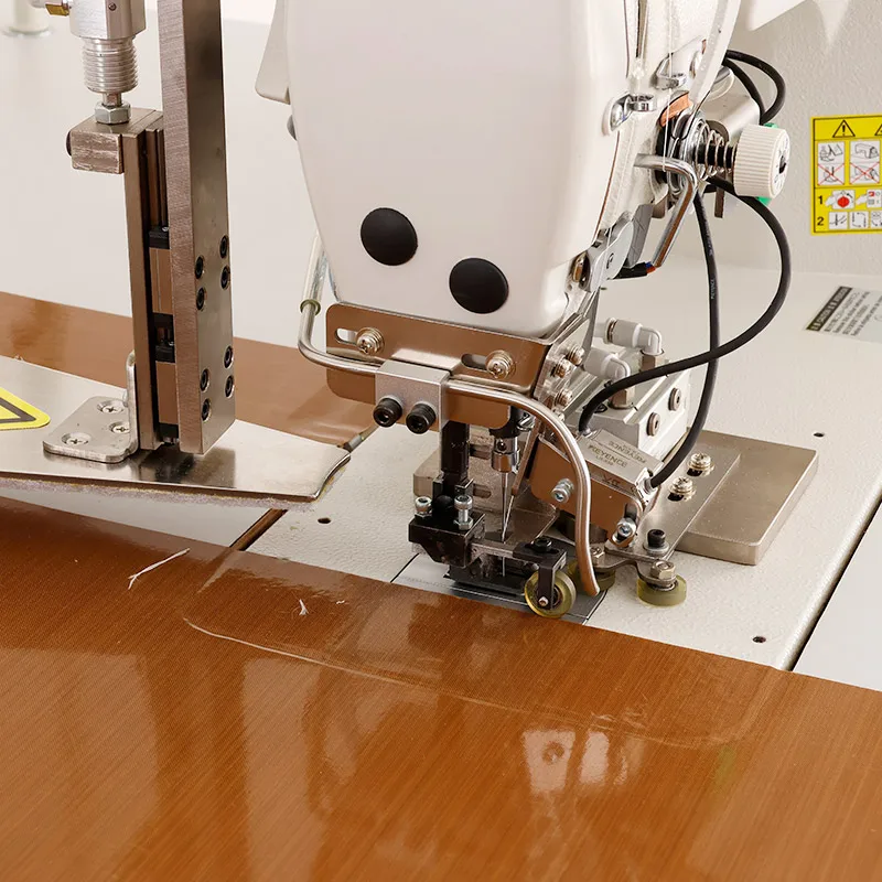 Maquina de coser electronica industrial siruba automatic collar and cuff topstitching setter machine