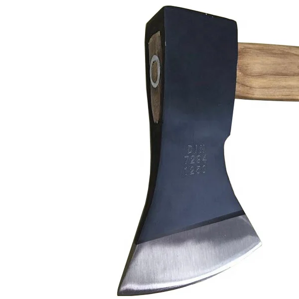 A613  Full Grinded wooden Hatchet Axe 1600g Outdoor Multitool Hand Tool Forged Axe Head